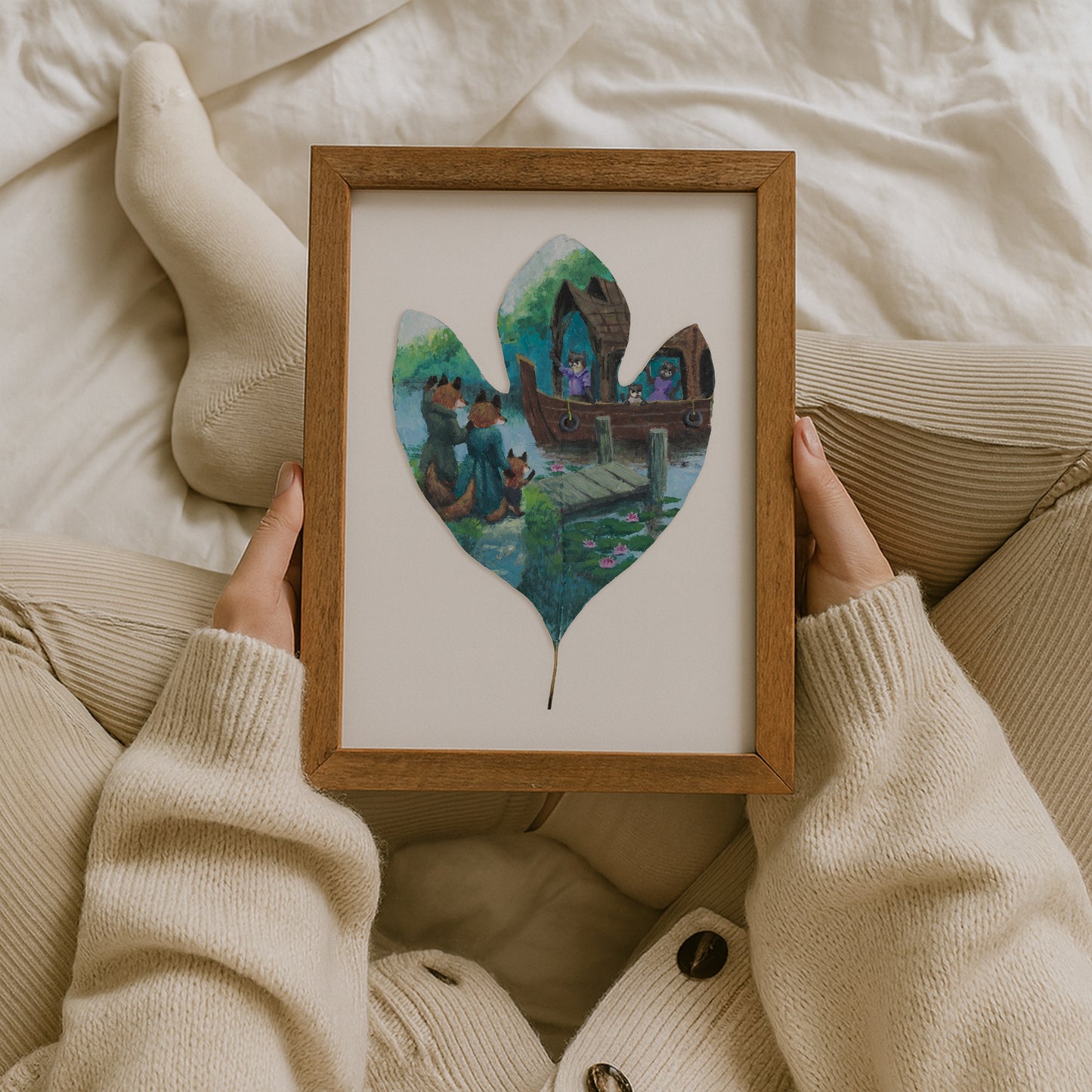 storybook woodland animal art