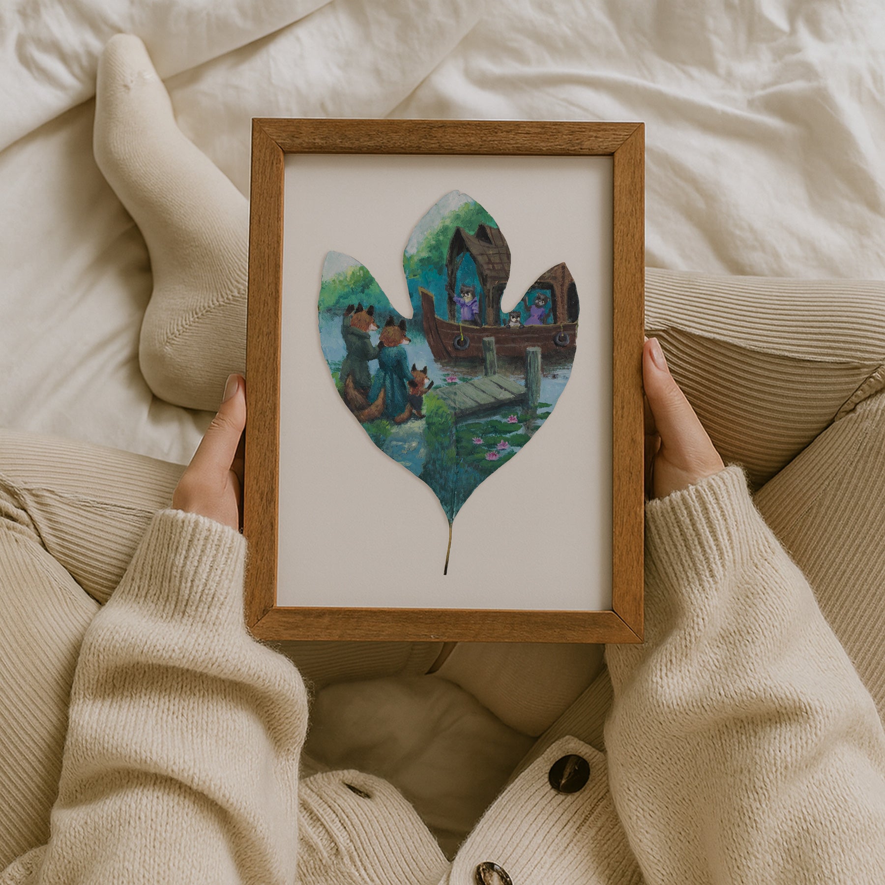 storybook woodland animal art
