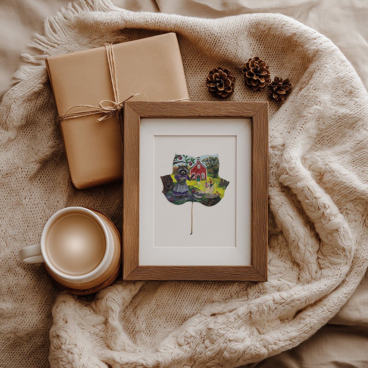 kids room woodland print