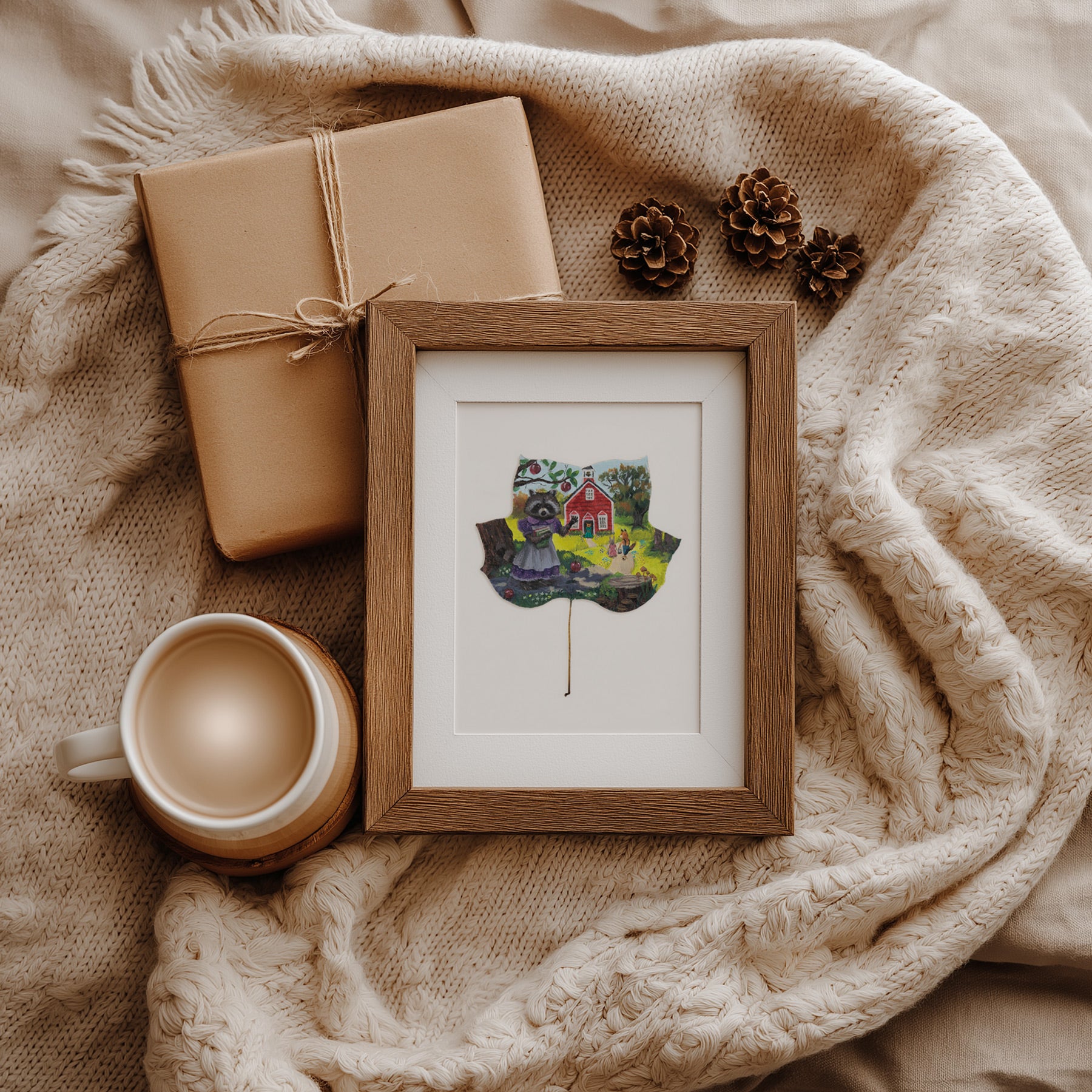 kids room woodland print