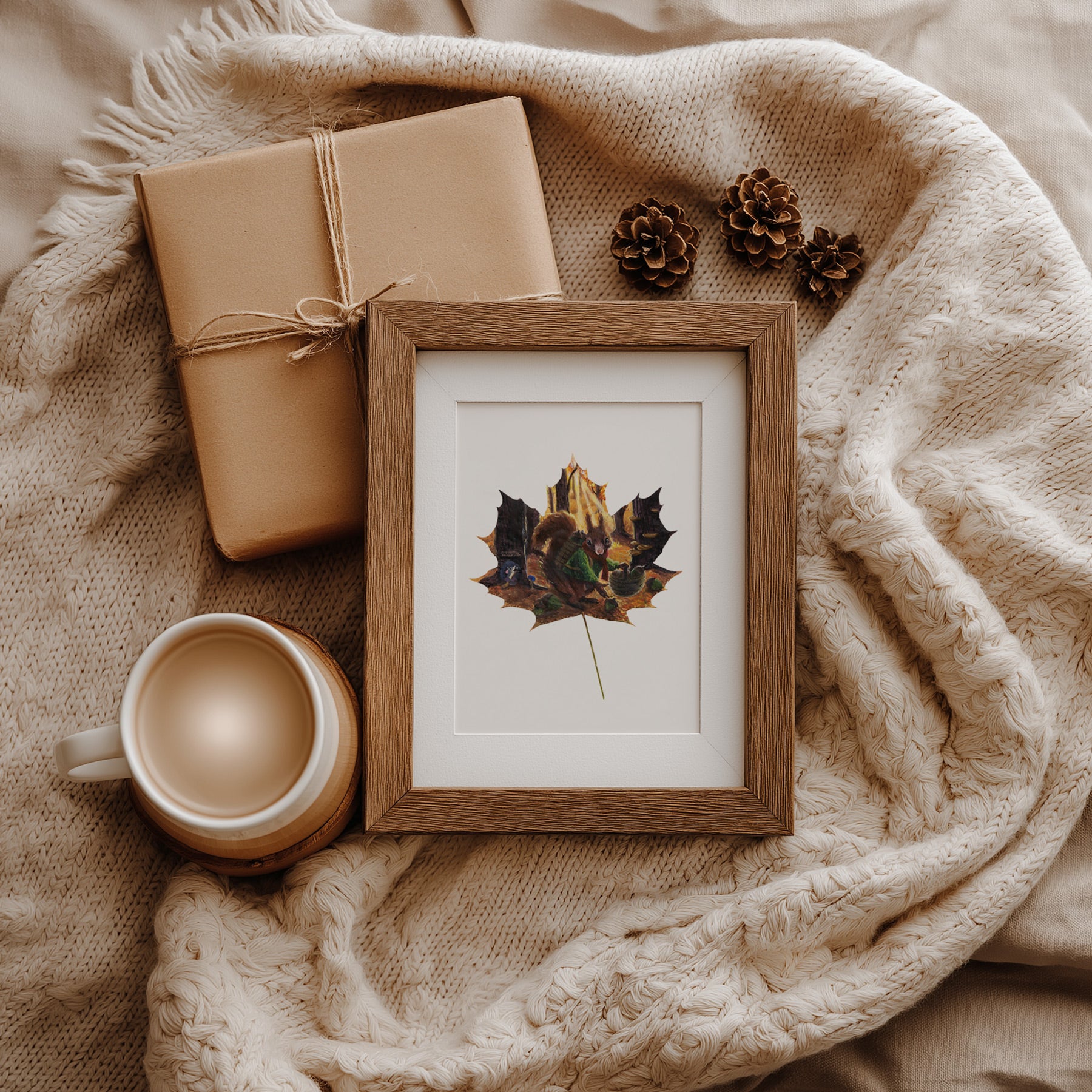 fall woodland decor