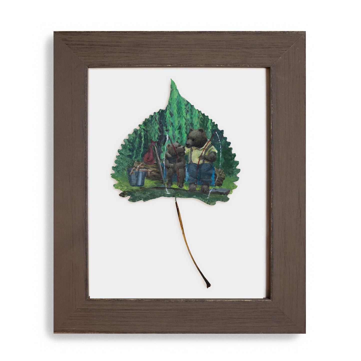 "Fishing with Father Bear" Original Painting