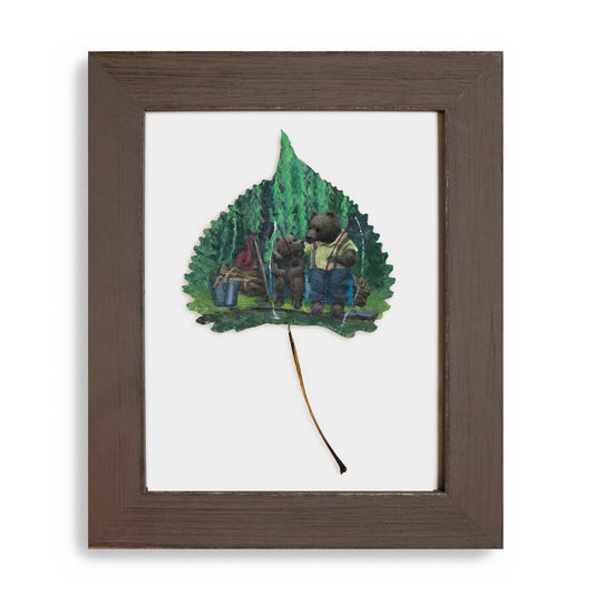 "Fishing with Father Bear" Original Painting