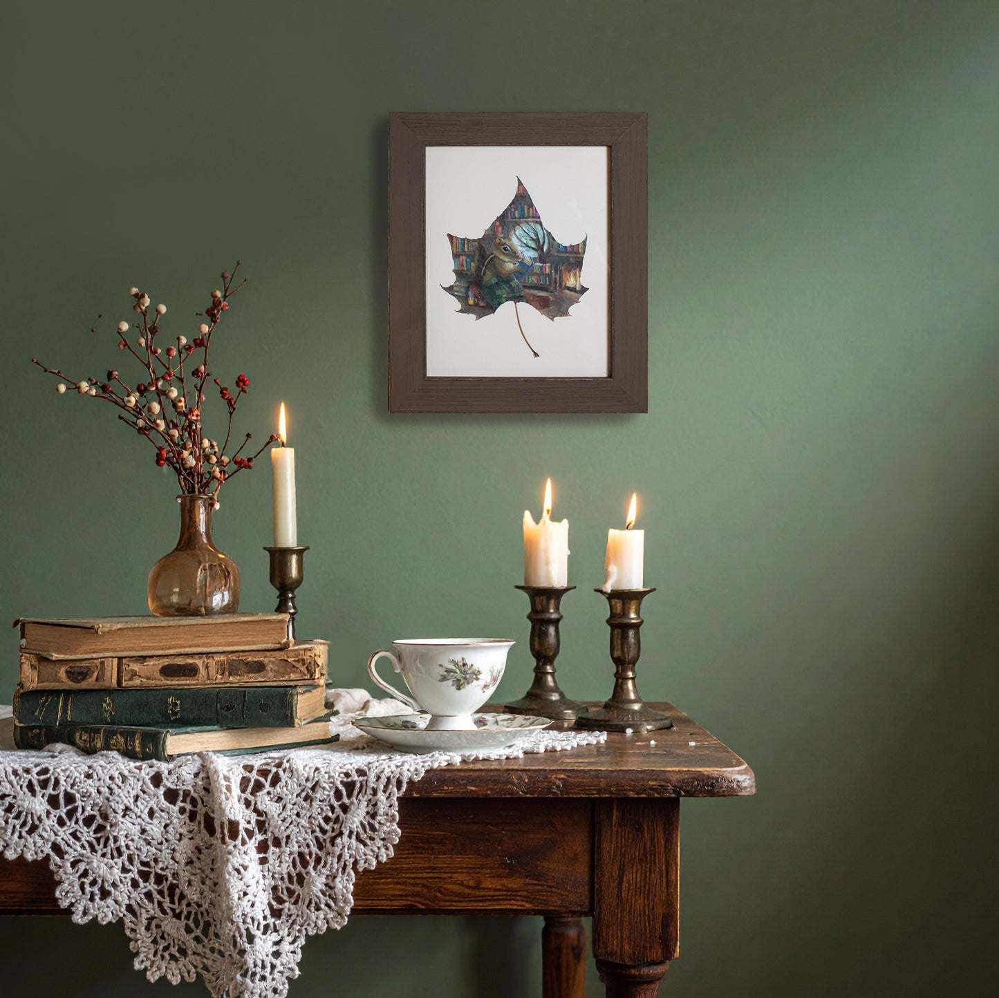 "Oak Hollow Library" Original Painting