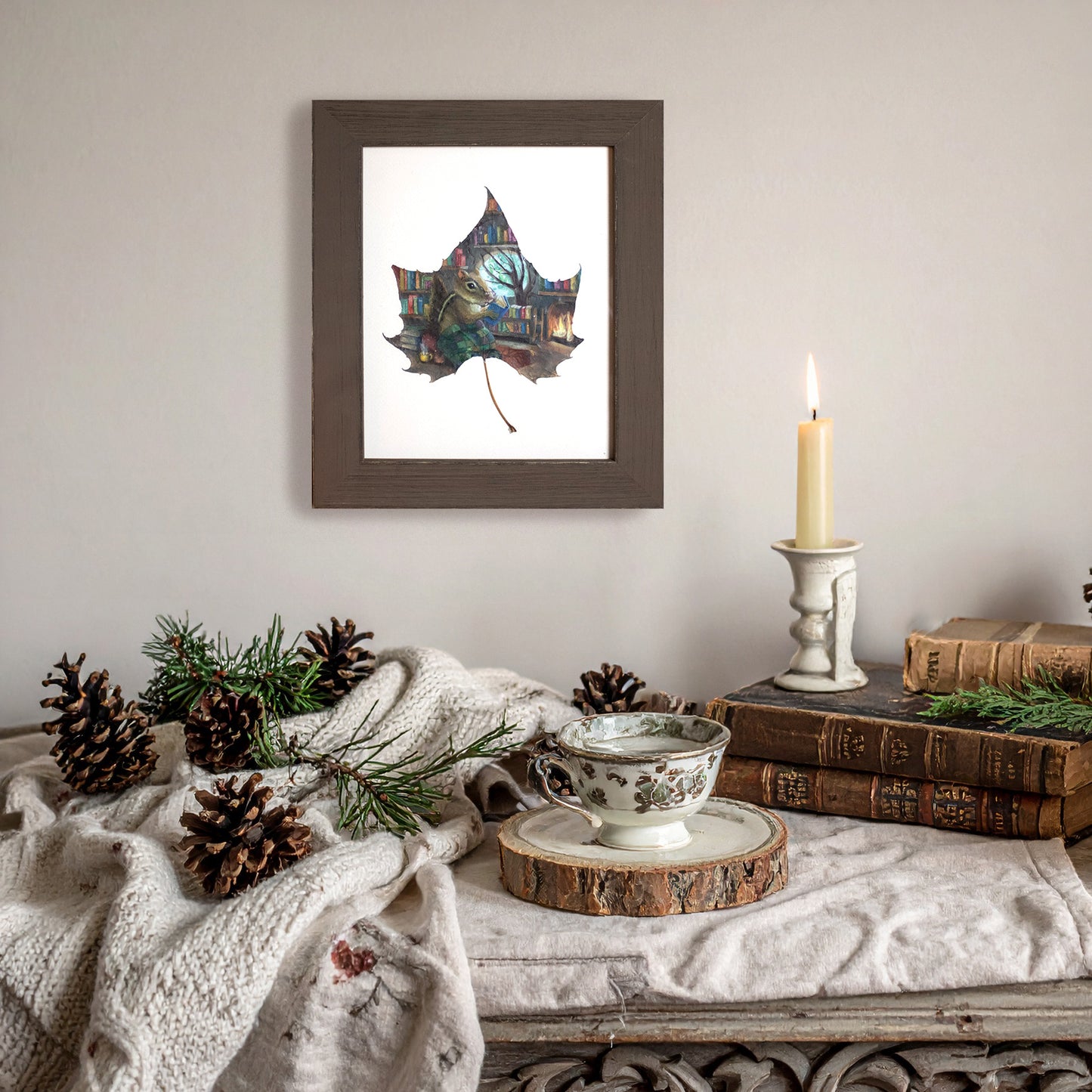 "Oak Hollow Library" Original Painting