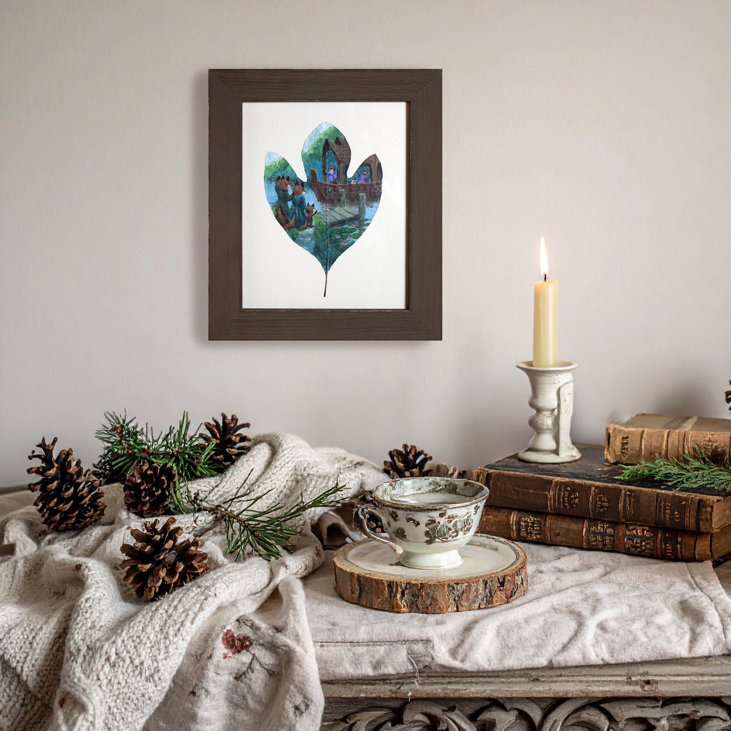 "Riverbank Reunion" Original Painting