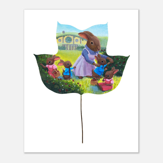 woodland animal fine art print