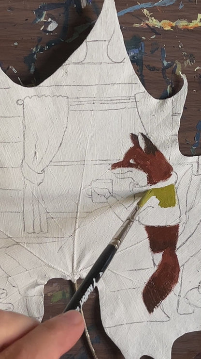 Limited Edition Cozy Fox Art Print - Cozy Roxette Collaboration